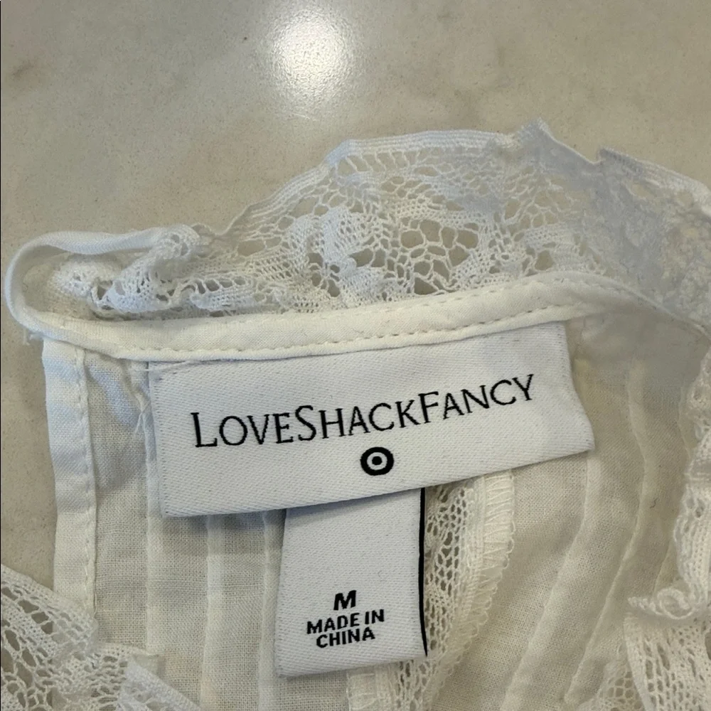 LoveShackFancy X Target Talula White Embroidered‎ Lace Dress Size Medium - Picture 5 of 10
